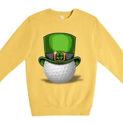 St Patrick's Golf Day Tee Beer Cool Gift Premium Crewneck Sweatshirt