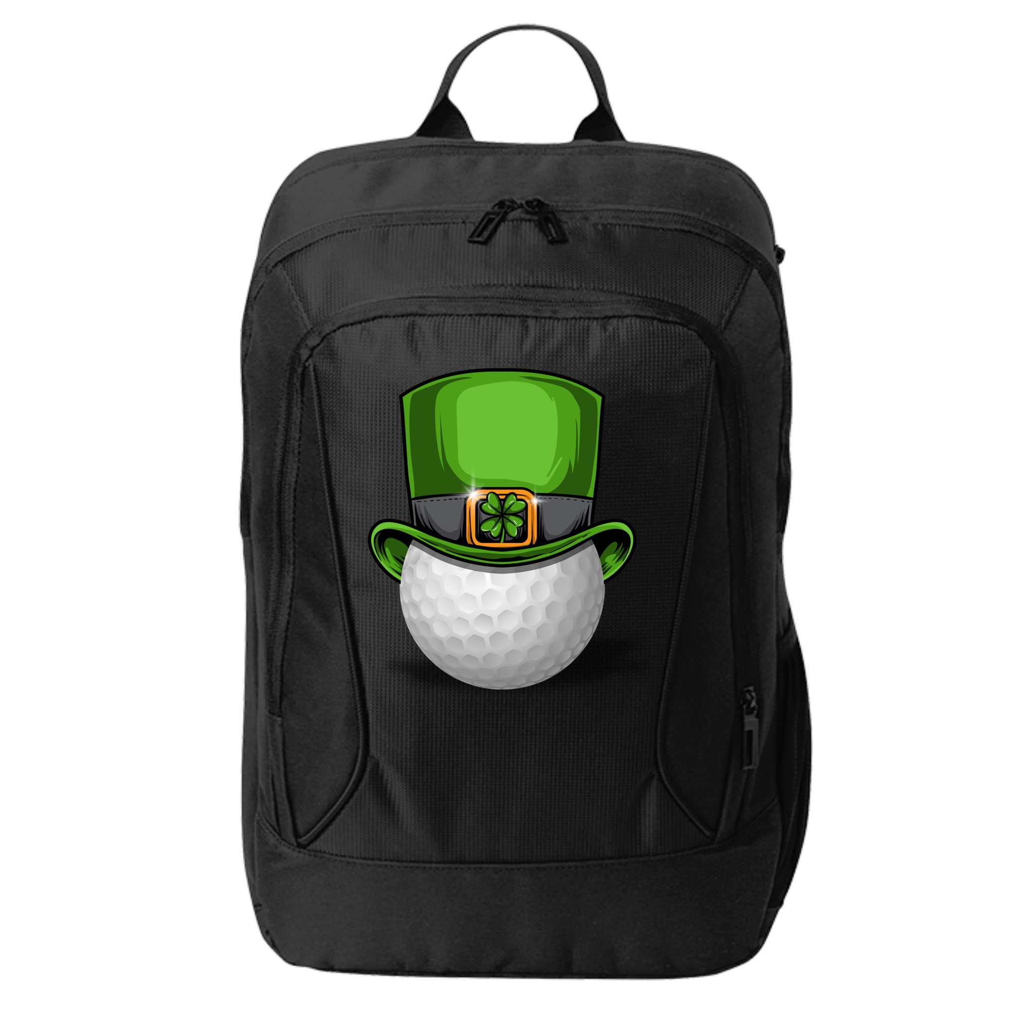 St Patrick's Golf Day Tee Beer Cool Gift City Backpack