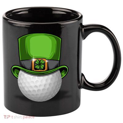St Patrick's Golf Day Tee Beer Cool Gift 11oz C Handle Ceramic Mug
