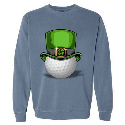 St Patrick's Golf Day Tee Beer Cool Gift Garment-Dyed Sweatshirt