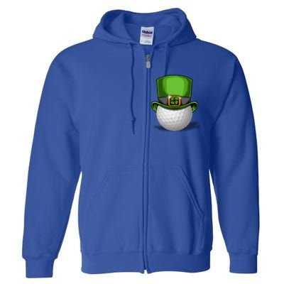 St Patrick's Golf Day Tee Beer Cool Gift Full Zip Hoodie