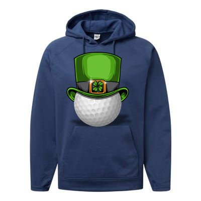 St Patrick's Golf Day Tee Beer Cool Gift Performance Fleece Hoodie