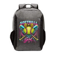 Softball Player Girl Ice Cream Softball Drip Vector Backpack