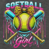 Softball Player Girl Ice Cream Softball Drip Vector Backpack