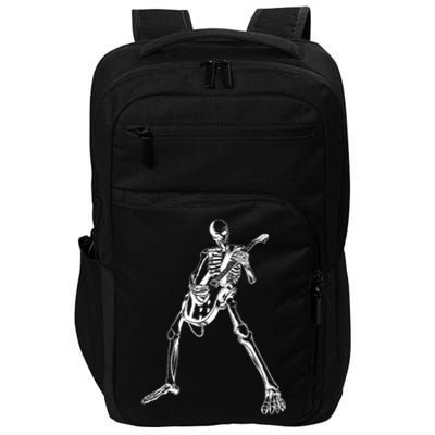 Skeleton Playing Guitar Impact Tech Backpack