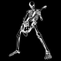 Skeleton Playing Guitar 16 in Basic Backpack