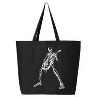 Skeleton Playing Guitar 25L Jumbo Tote