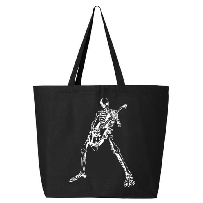 Skeleton Playing Guitar 25L Jumbo Tote