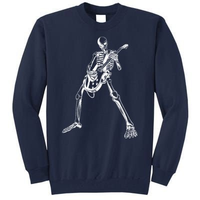 Skeleton Playing Guitar Tall Sweatshirt