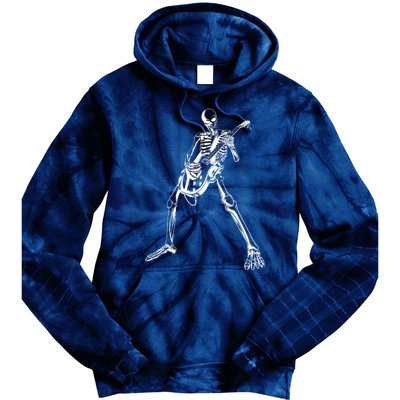 Skeleton Playing Guitar Tie Dye Hoodie