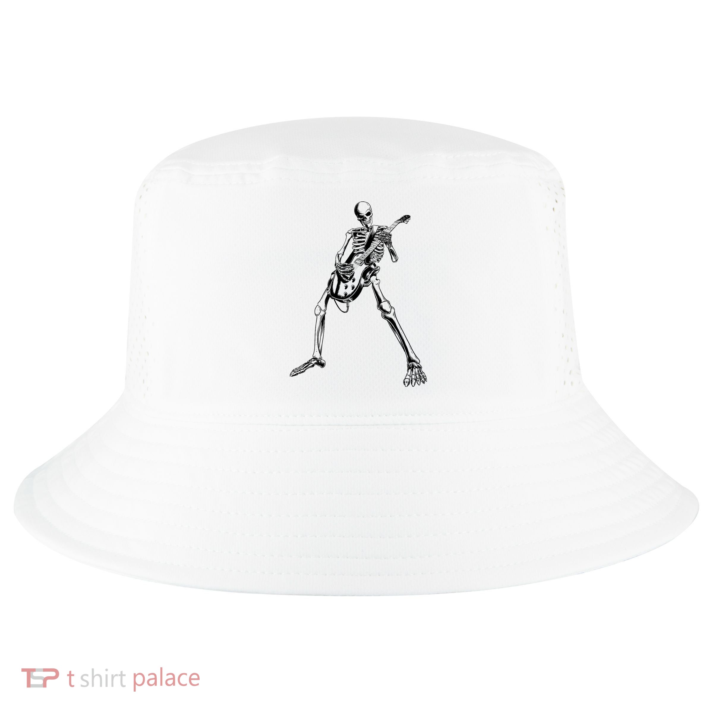 Skeleton Playing Guitar Cool Comfort Performance Bucket Hat