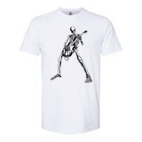 Skeleton Playing Guitar Softstyle CVC T-Shirt