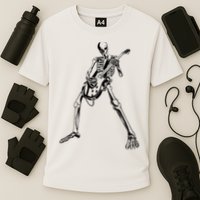 Skeleton Playing Guitar Performance Shirt