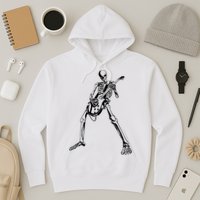 Skeleton Playing Guitar Hoodie