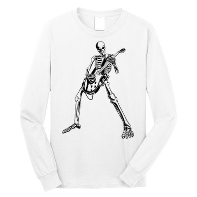 Skeleton Playing Guitar Long Sleeve Shirt