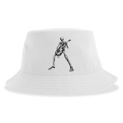Skeleton Playing Guitar Sustainable Bucket Hat