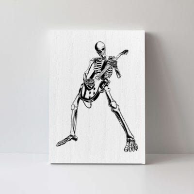 Skeleton Playing Guitar Canvas