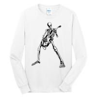 Skeleton Playing Guitar Tall Long Sleeve T-Shirt