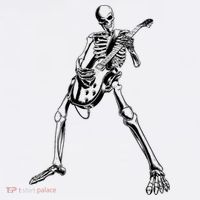Skeleton Playing Guitar Cooling Performance Long Sleeve Crew