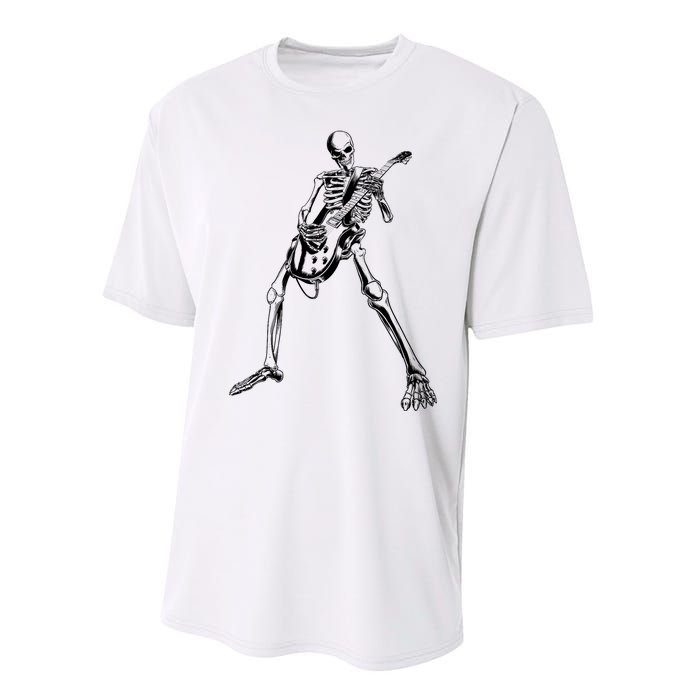 Skeleton Playing Guitar Performance Sprint T-Shirt