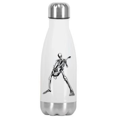 Skeleton Playing Guitar Stainless Steel Insulated Water Bottle