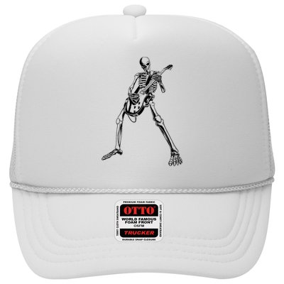 Skeleton Playing Guitar Trucker Hat