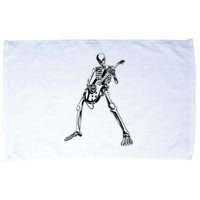 Skeleton Playing Guitar Microfiber Hand Towel