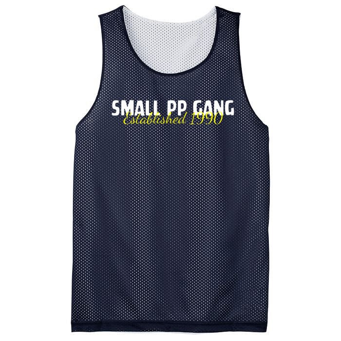 Small Pp Gang Established 1990 Funny Apparel Mesh Reversible Basketball Jersey Tank