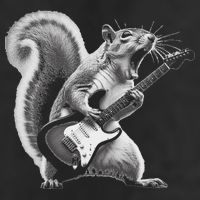 Squirrel Playing Guitar Rock And Roll 25L Jumbo Tote