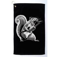 Squirrel Playing Guitar Rock And Roll Golf Towel