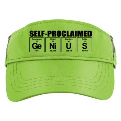 Self Proclaimed Genius Funny Gift Adult Drive Performance Visor