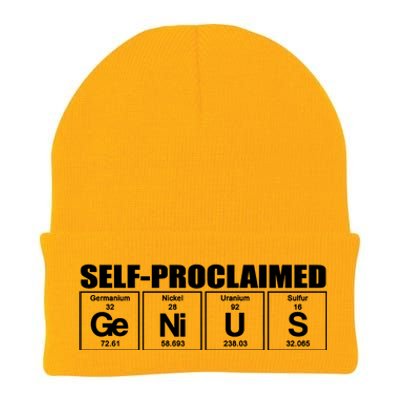 Self Proclaimed Genius Funny Gift Knit Cap Winter Beanie