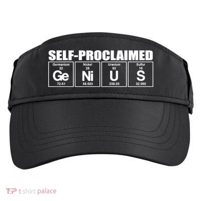 Self Proclaimed Genius Funny Gift Adult Drive Performance Visor