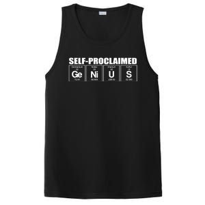 Self Proclaimed Genius Funny Gift PosiCharge Competitor Tank