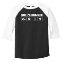 Self Proclaimed Genius Funny Gift Toddler Fine Jersey T-Shirt