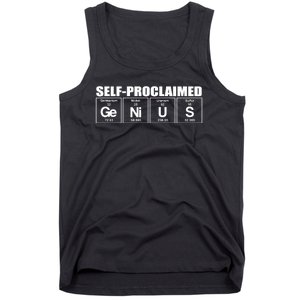 Self Proclaimed Genius Funny Gift Tank Top