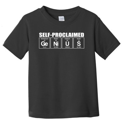 Self Proclaimed Genius Funny Gift Toddler T-Shirt