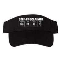 Self Proclaimed Genius Funny Gift Valucap Bio-Washed Visor