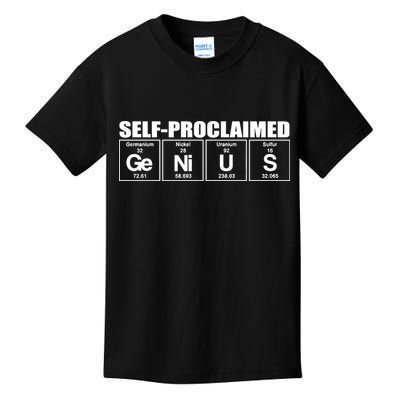 Self Proclaimed Genius Funny Gift Kids T-Shirt