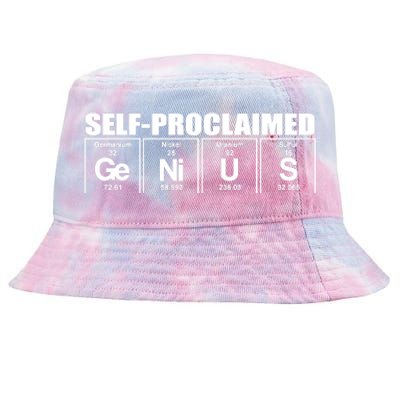 Self Proclaimed Genius Funny Gift Tie-Dyed Bucket Hat