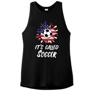 Soccer Players Gift Its Called Soccer funny futbol Long Sleeve Ladies PosiCharge Tri-Blend Wicking Tank