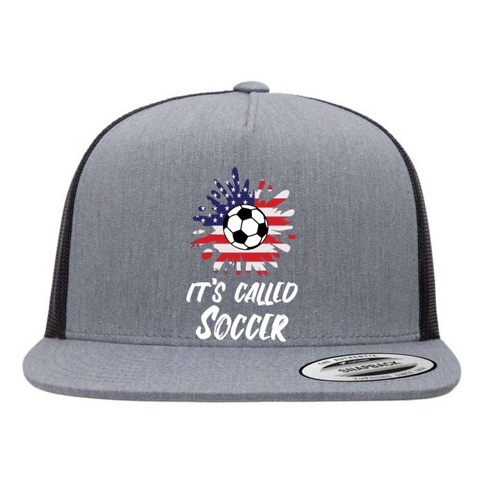 Soccer Players Gift Its Called Soccer funny futbol Long Sleeve Flat Bill Trucker Hat