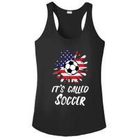 Soccer Players Gift Its Called Soccer funny futbol Long Sleeve Ladies PosiCharge Competitor Racerback Tank