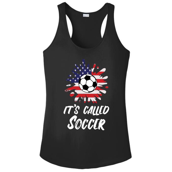 Soccer Players Gift Its Called Soccer funny futbol Long Sleeve Ladies PosiCharge Competitor Racerback Tank