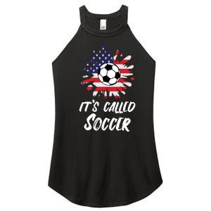 Soccer Players Gift Its Called Soccer funny futbol Long Sleeve Women's Perfect Tri Rocker Tank