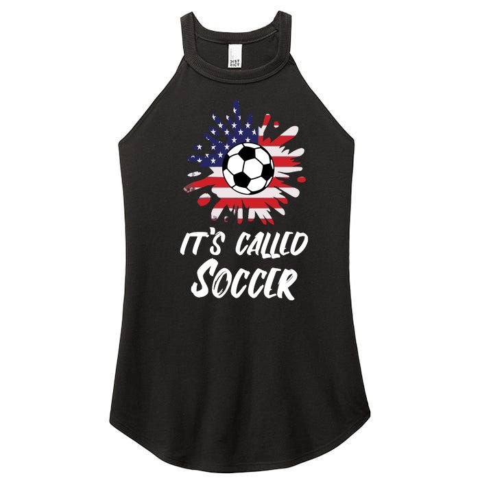 Soccer Players Gift Its Called Soccer funny futbol Long Sleeve Women's Perfect Tri Rocker Tank