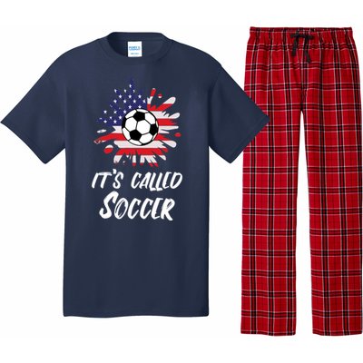 Soccer Players Gift Its Called Soccer funny futbol Pajama Set