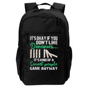 Smart People Game Anyway Dominoes Lover Domino Player Daily Commute Backpack