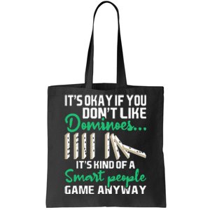 Smart People Game Anyway Dominoes Lover Domino Player Tote Bag