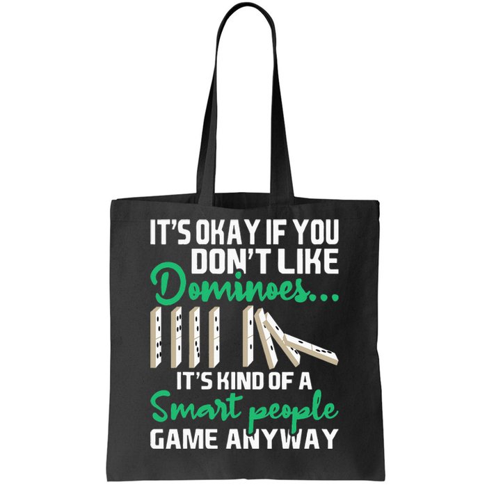 Smart People Game Anyway Dominoes Lover Domino Player Tote Bag